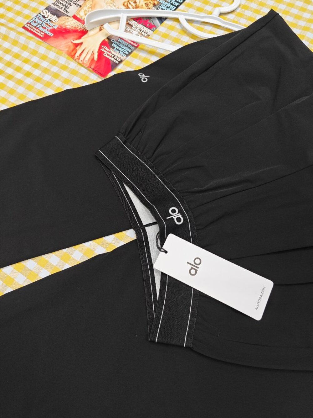 🥑NWT ALO Yoga Suit Up Trouser Black🥰Women's Versatile Wide Leg Pants (Regular） - Picture 3 of 8